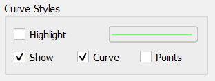 The Curve Styles Menu